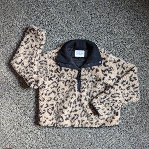 Saylor Leopard Fleece Top